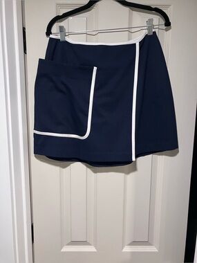 CAbi Navy Skort with White Trim